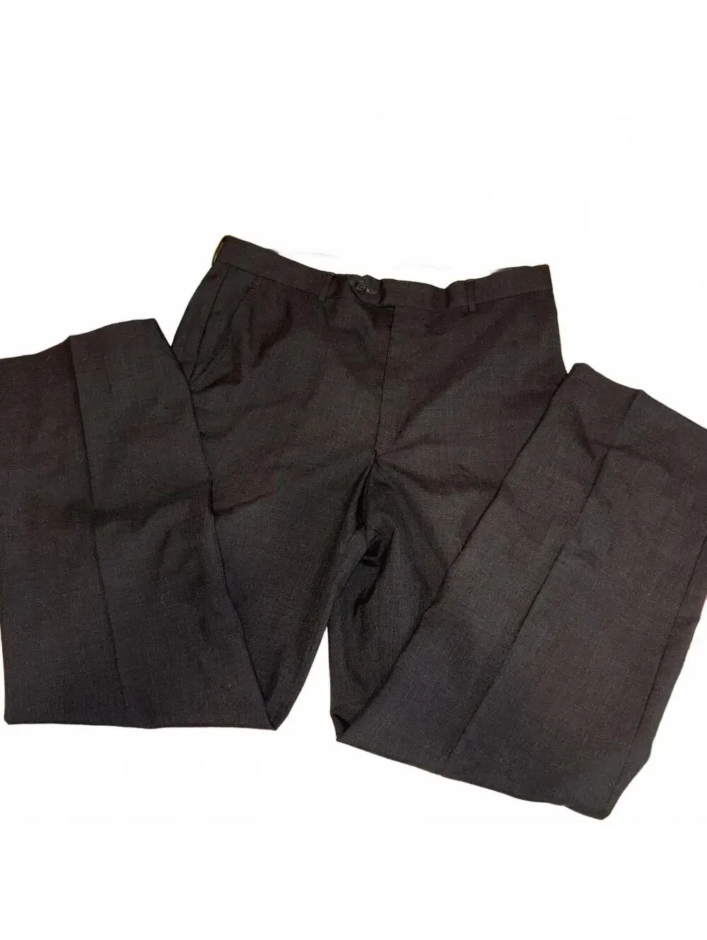 Stafford 100% Worsted Wool $120 Men’s Size 34 x 30 Black Wool Dress Pants Work - Picture 7 of 9